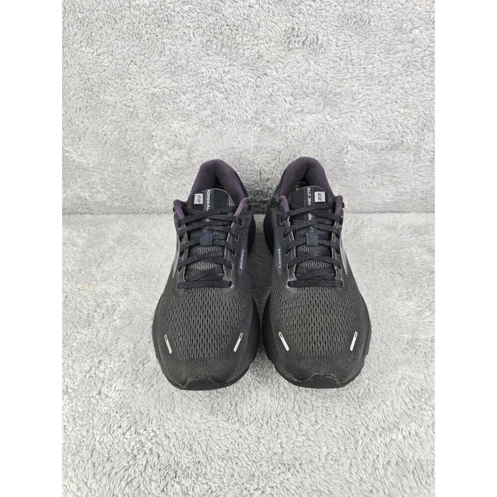 Brooks Adrenaline GTS 22 Mens Size 9 Black Running Shoes Sneakers 1103661D020